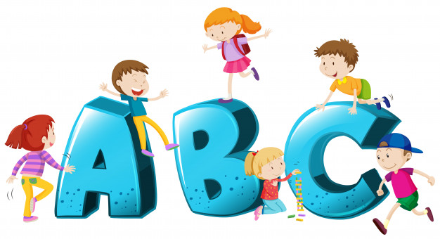 626x340 Children Playing On Font Abc Vector Premium Download