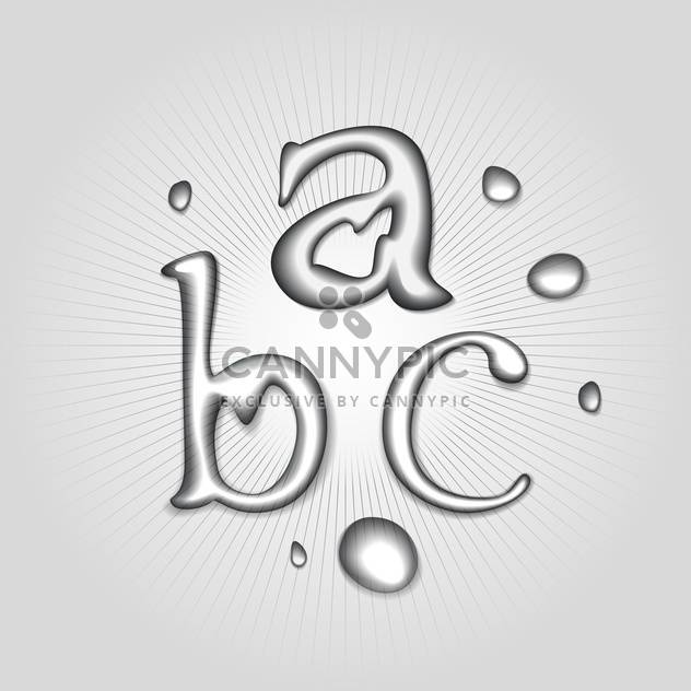 632x632 Vector Water Font Letters A B C Free Vector Download 130359 Cannypic