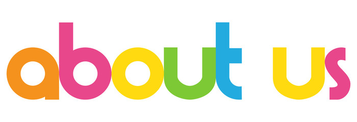 700x240 About Us Letters Vector Word Banner Sign