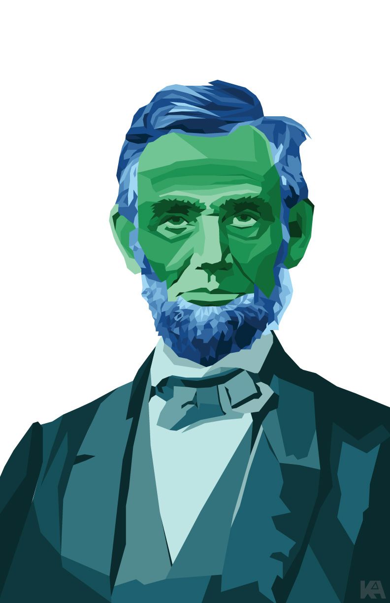 792x1224 Vector Illustration Of President Abraham Lincoln