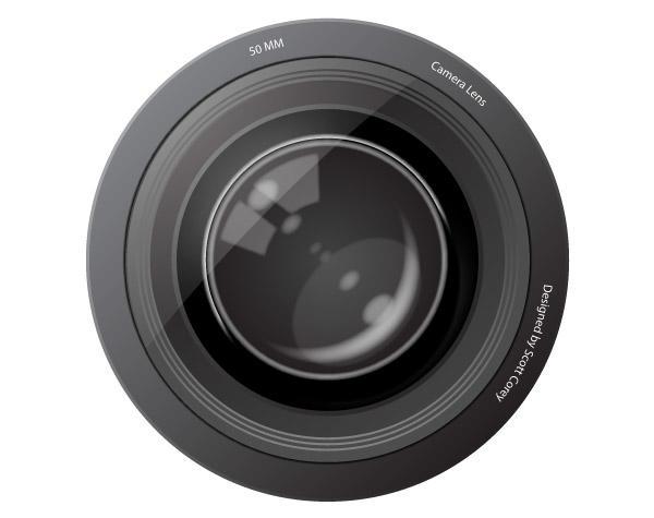 600x475 Free Camera Lens Vector Image 123freevectors