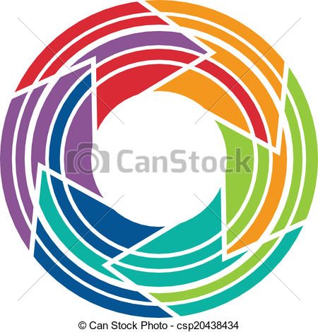 450x470 Abstract Colorful Camera Lens Image Style 5 . Concept For Shutter