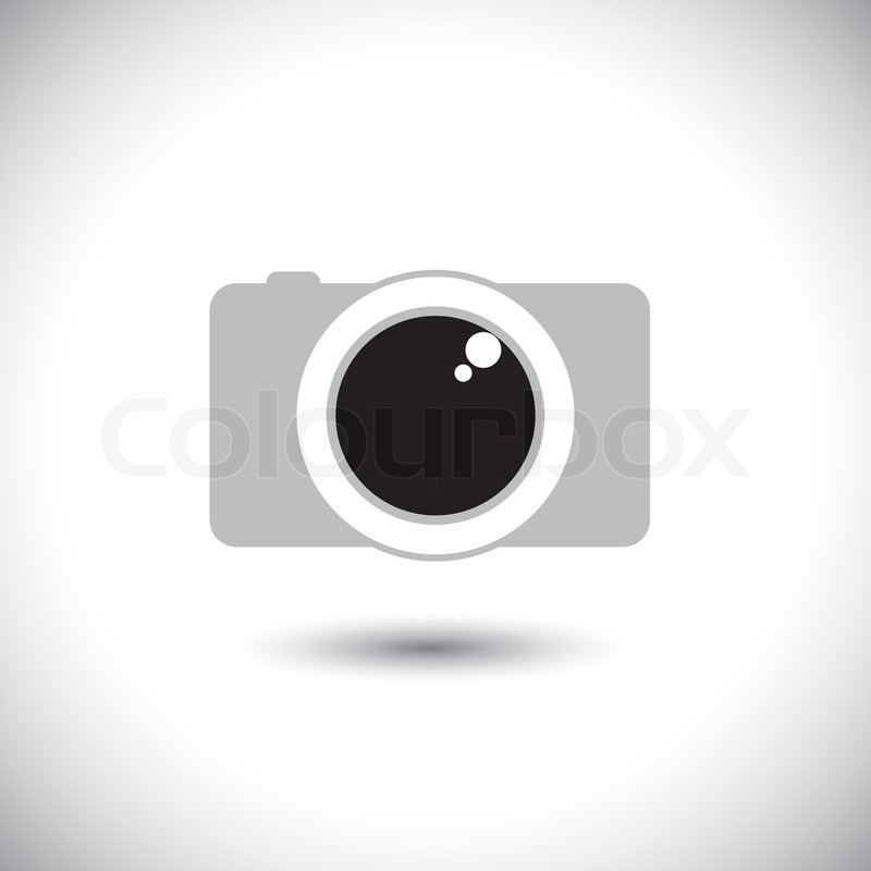 800x800 Abstract Digital Camera Icon With Lens Amp Shutter