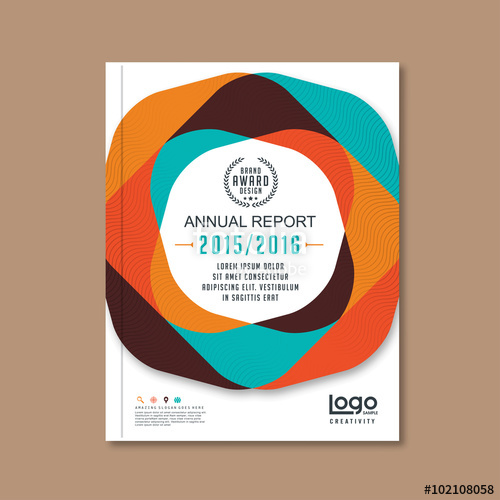 500x500 Abstract Brochure Or Flyer Design Template. Book Design, Blank