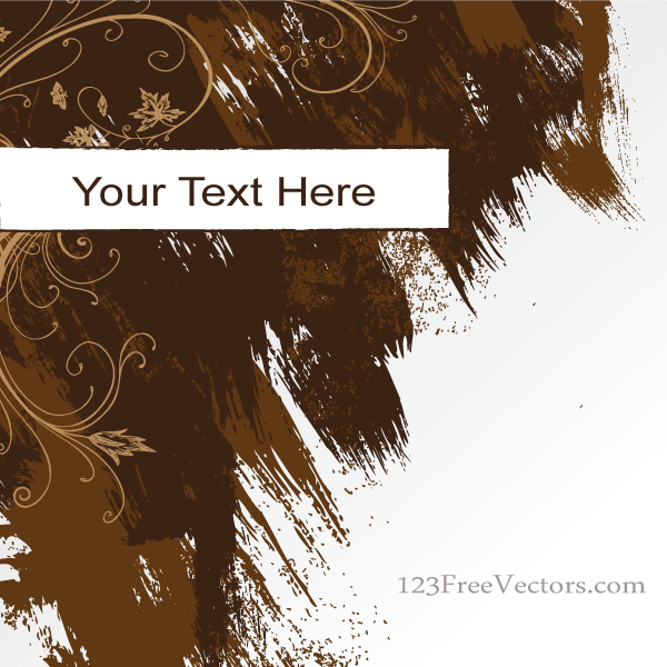 600x600 Free Vector Abstract Grunge Background Banner With Brush Strokes