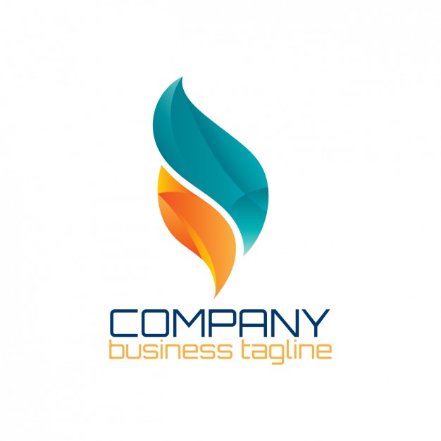 626x626 Abstract Logo In Flame Shape Vector Free Download