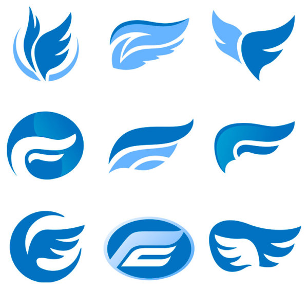 600x562 Set Of Colored Abstract Logo Design Elements Vector 02 Free Download