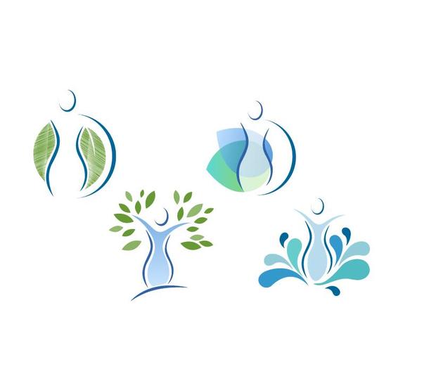 600x542 Woman Abstract Logos Vector Free Download