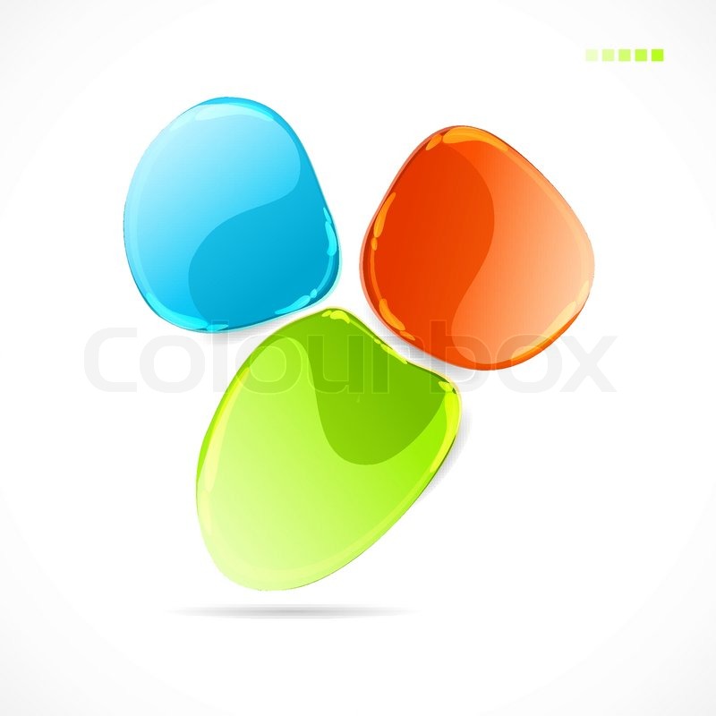 800x800 Abstract Colorful Glass Shape Vector Background Stock Vector