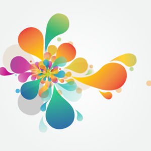 300x300 Abstract Flower Vector Art