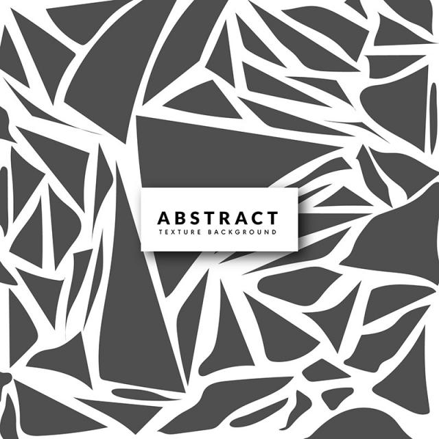 640x640 Black And White Abstract Cutout Texture Background, Black, White