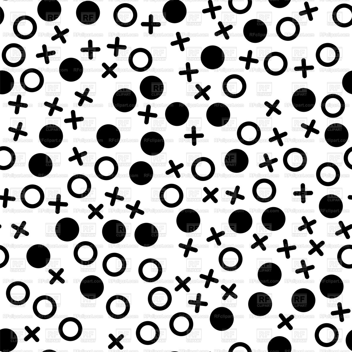1200x1200 Abstract Random Black White Circle Pattern Vector Image Vector