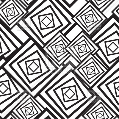 400x400 Black And White Abstract Pattern With Squares Vector Image
