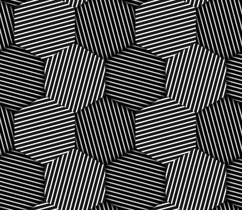 500x433 Black With White Abstract Seamless Pattern Vector Set 13