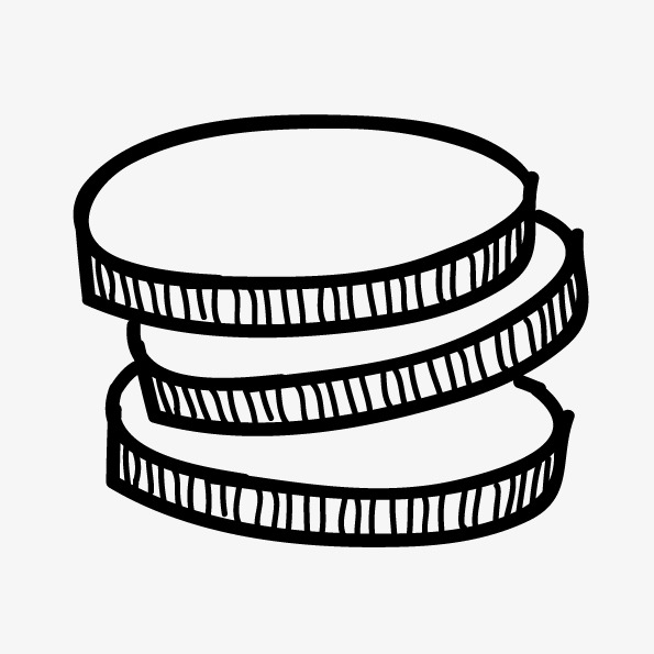 595x595 Vector Abstract Black And White Coins, Abstract Vector, Black