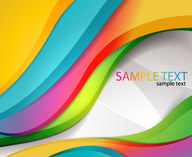 793x650 Abstract Vector Wave Colorful Background Free Vector Eps10