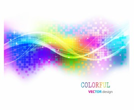 268x220 Abstract Vector Background With Colorful Wave Vectors Stock For