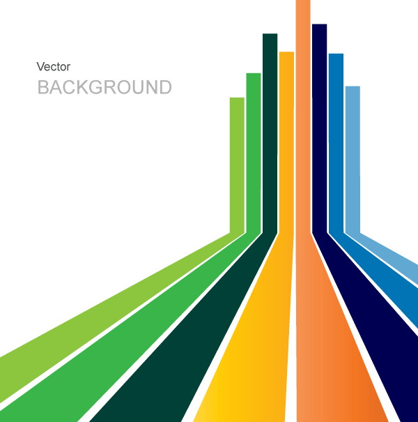 600x605 Abstract Vector Background Design With Colorful Stripes