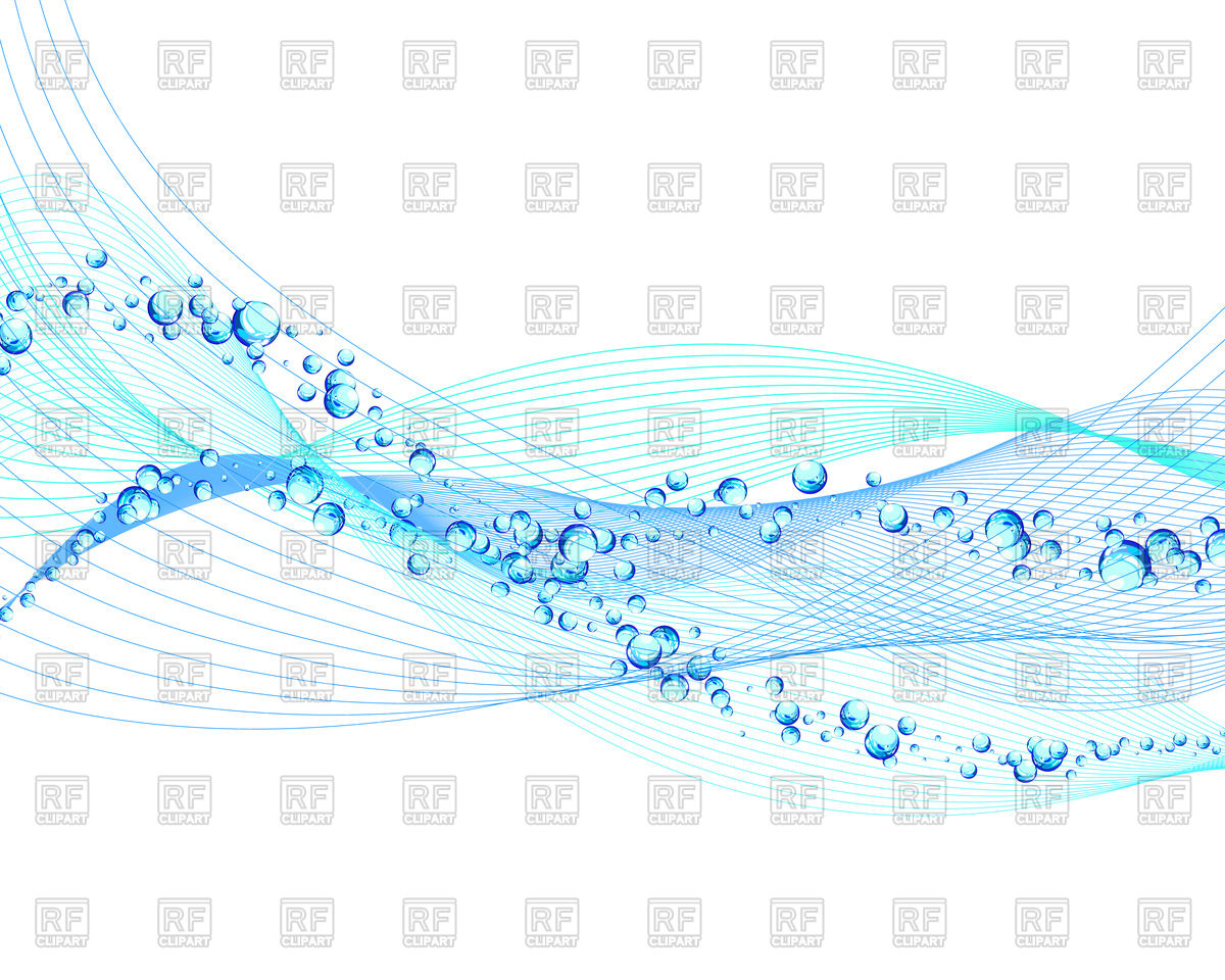 1200x960 Abstract Wave With Bubbles Of Air Vector Image Vector Artwork Of