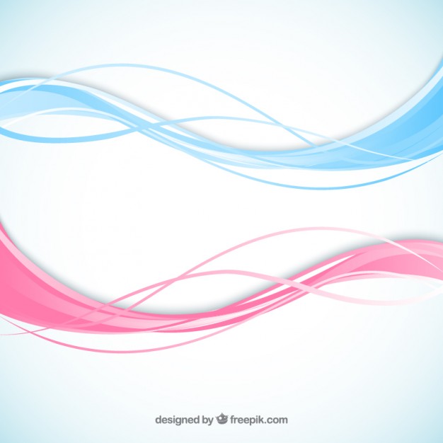 626x626 Abstract Waves In Pink And Blue Colors Vector Free Download