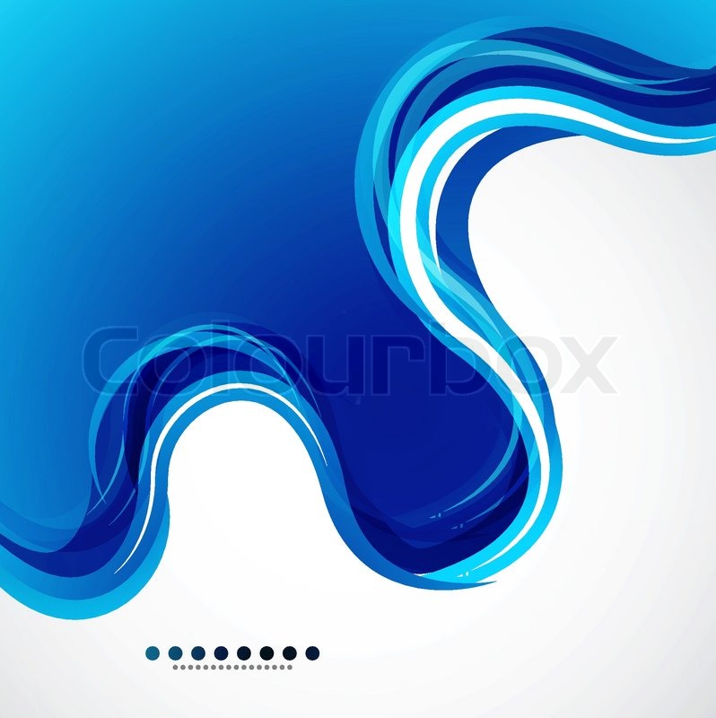 798x800 Blue Abstract Wave Vector Template Stock Vector Colourbox