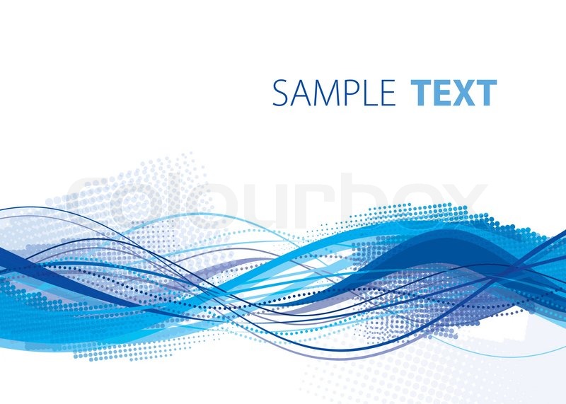 800x571 Blue Abstract Wave. Vector Stock Vector Colourbox