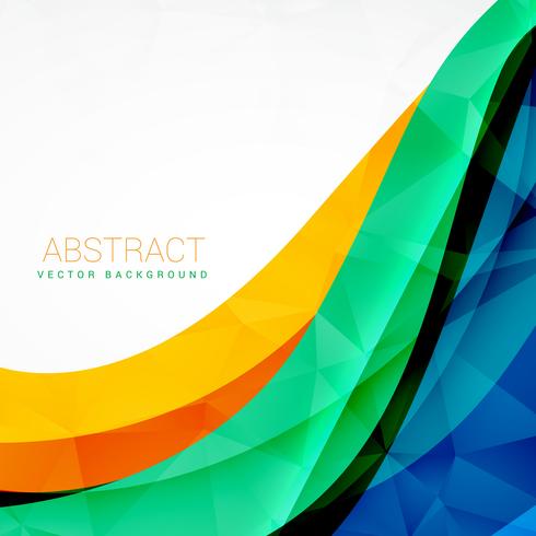 490x490 Abstract Colorful Wave Vector Design Background