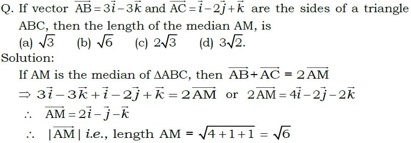 804x280 If Vector Ab=3i 3k And Ac=i 2j K Are The Sides Of A Triangle Abc