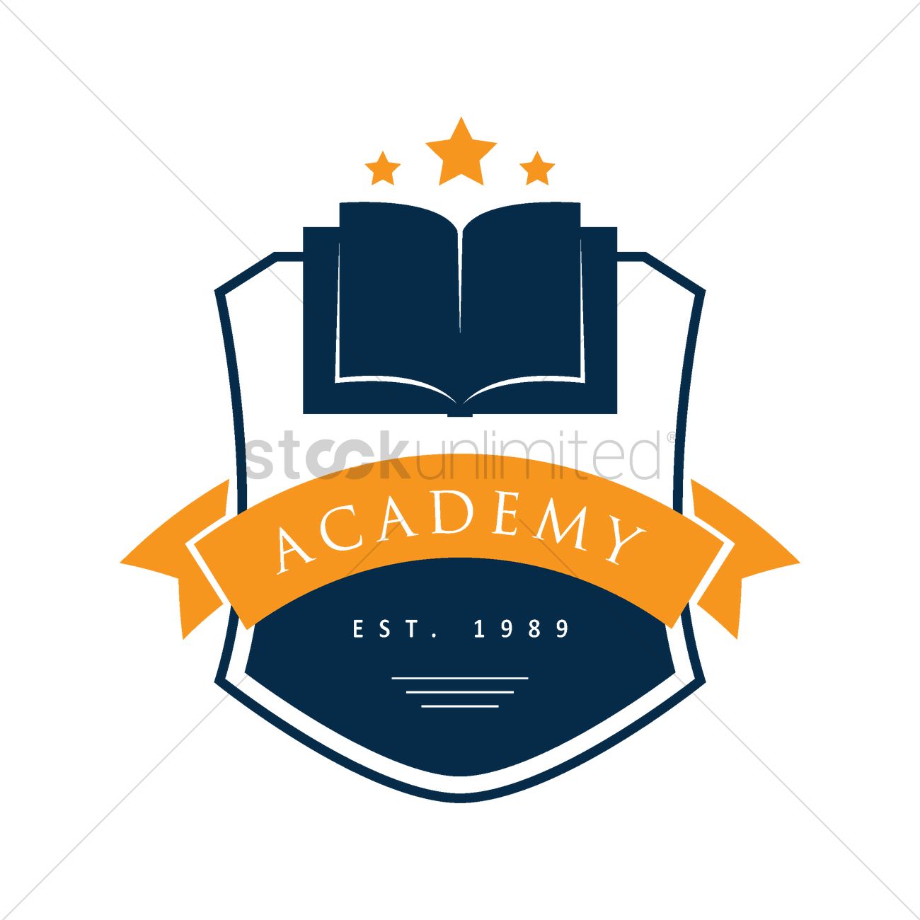 1300x1300 Academy Logo Element Vector Image