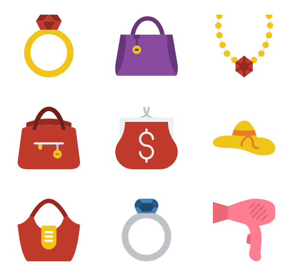 600x564 Women Accessories Icons