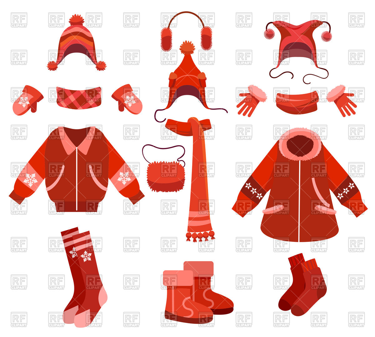 1200x1080 Cartoon Woman Winter Clothes And Female Cold Weather Accessories