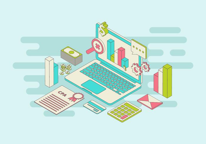 700x490 Free Accounting Vector Illustration