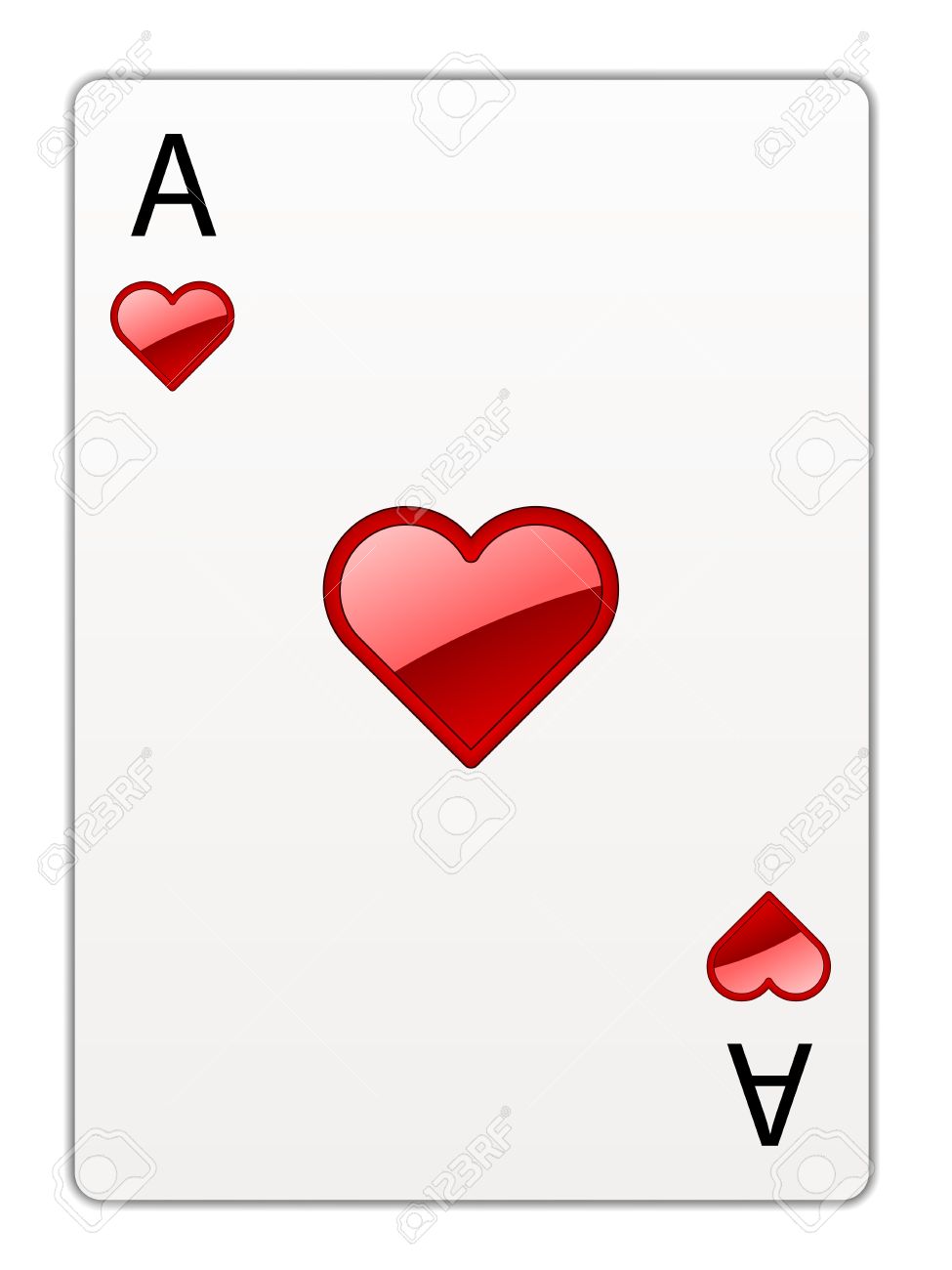 975x1300 Ace Of Hearts Banner Black And White Download
