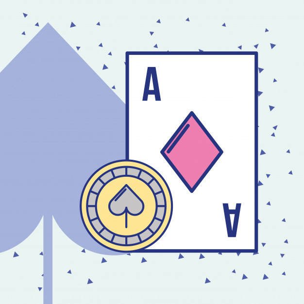 626x626 Casino Ace Card And Chip Cartoon Design Vector Premium Download