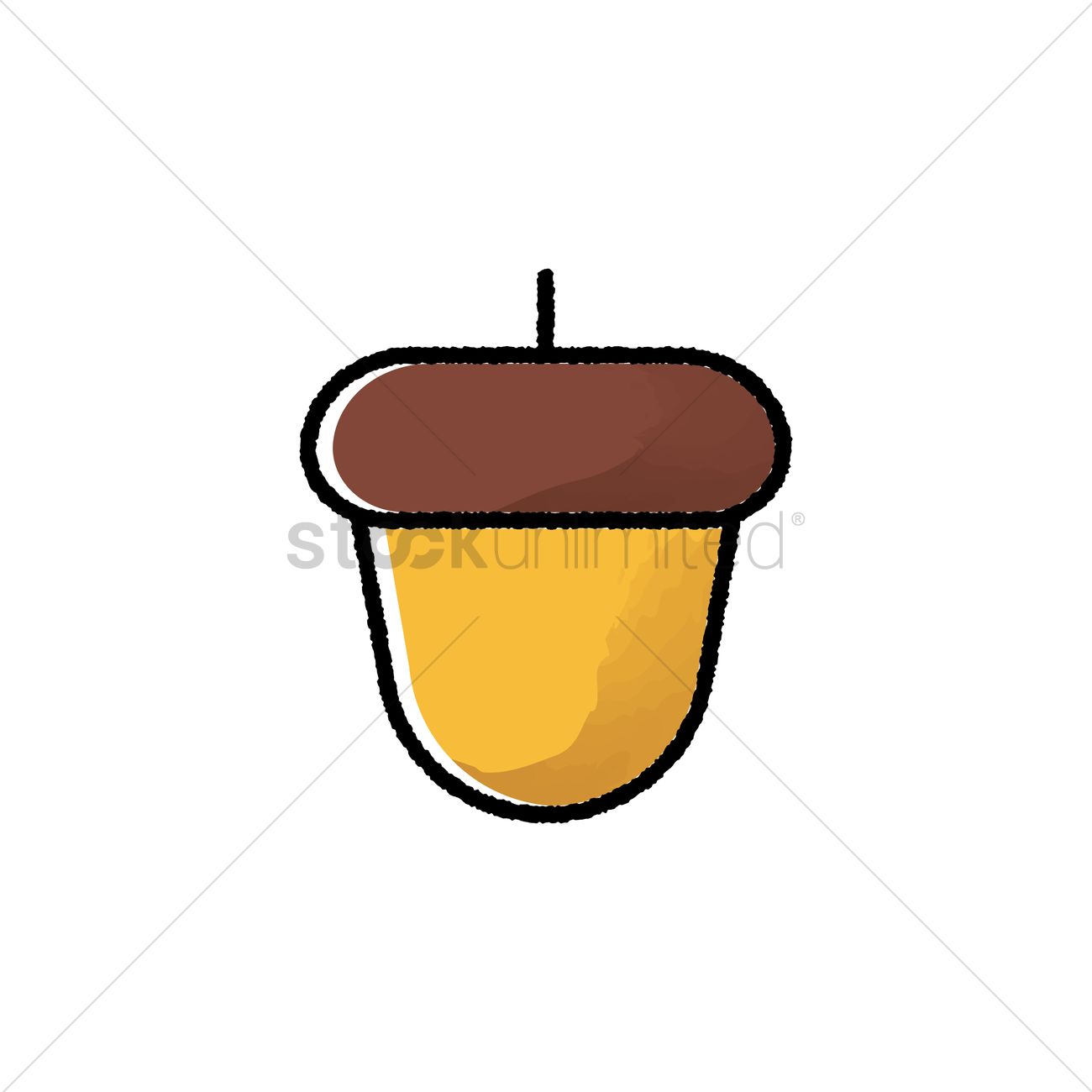 1300x1300 Acorn Vector Image