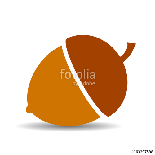 500x500 Acorn Vector Icon Stock Image And Royalty Free Vector Files On