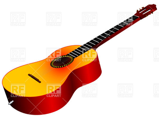 533x400 Generic Acoustic Guitar Vector Image Vector Artwork Of Objects