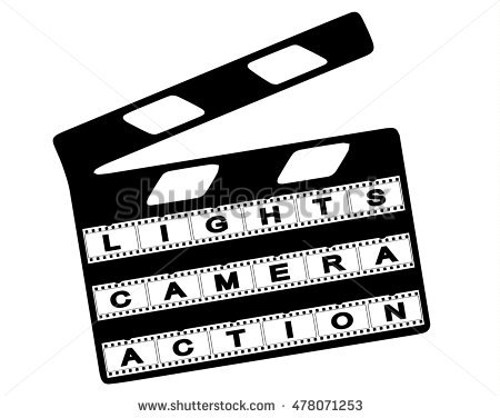 450x376 Collection Of Free Fil Clipart Lights Camera Action. Download On