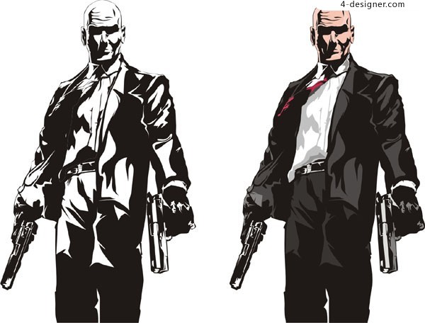 600x456 4 Designer Killer 47 Classic Action Vector Material
