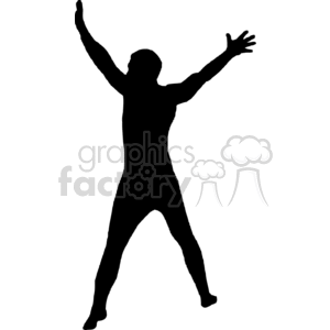 300x300 Royalty Free Silhouette Olympic Winner 373859 Vector Clip Art