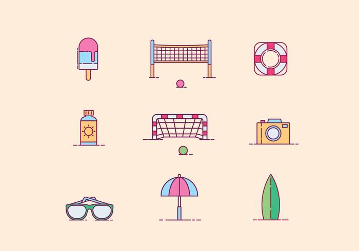 700x490 Free Beach Activity Vector