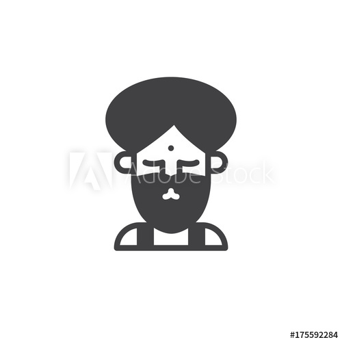 500x500 Fakir Circus Actor Icon Vector, Filled Flat Sign, Solid Pictogram