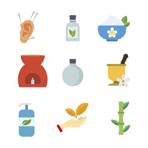 490x490 Flat Acupuncture Vectors