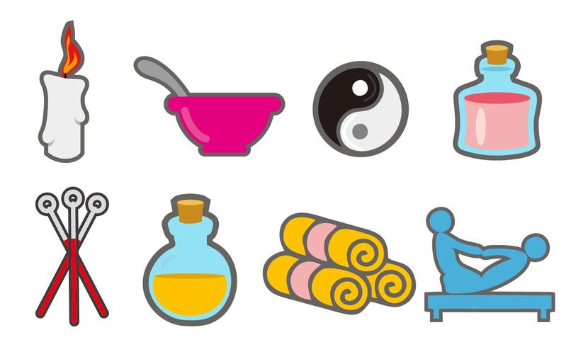 806x490 Massage And Acupuncture Vector