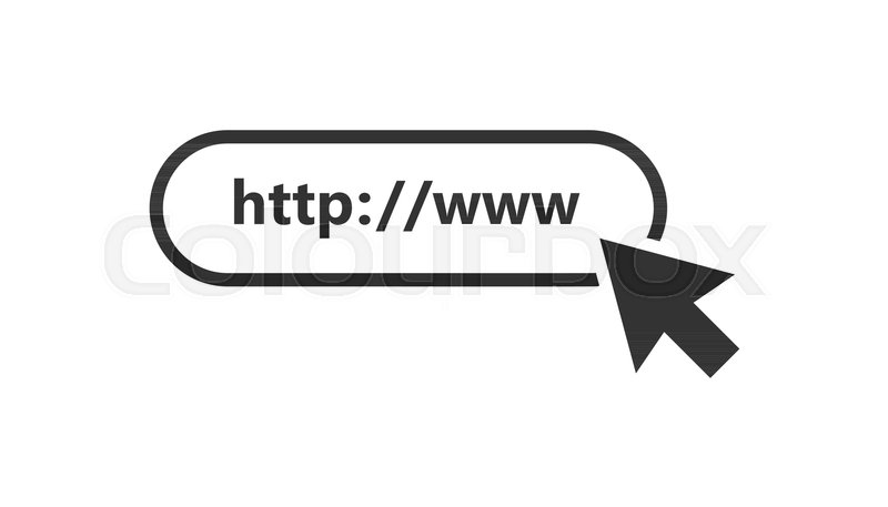 800x457 Address And Navigation Bar Icon. Vector Illustration. Business