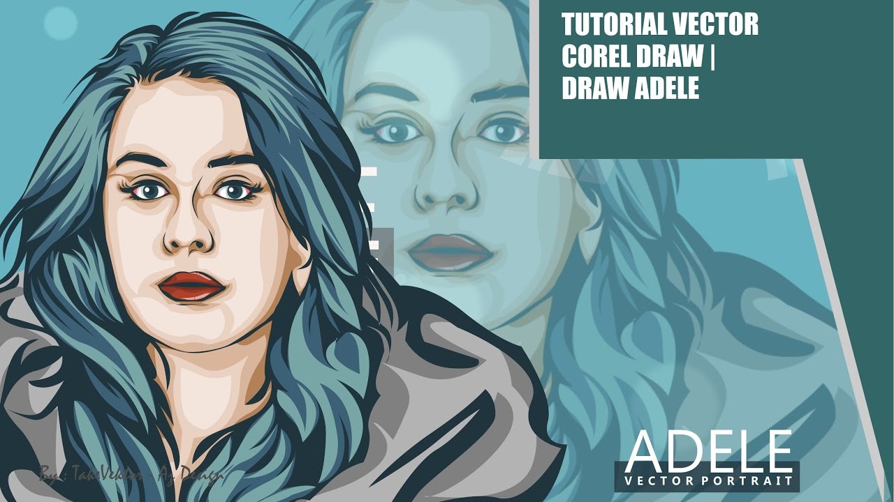 1280x720 Tutorial Vector Corel Draw Draw Adele By Takevektor
