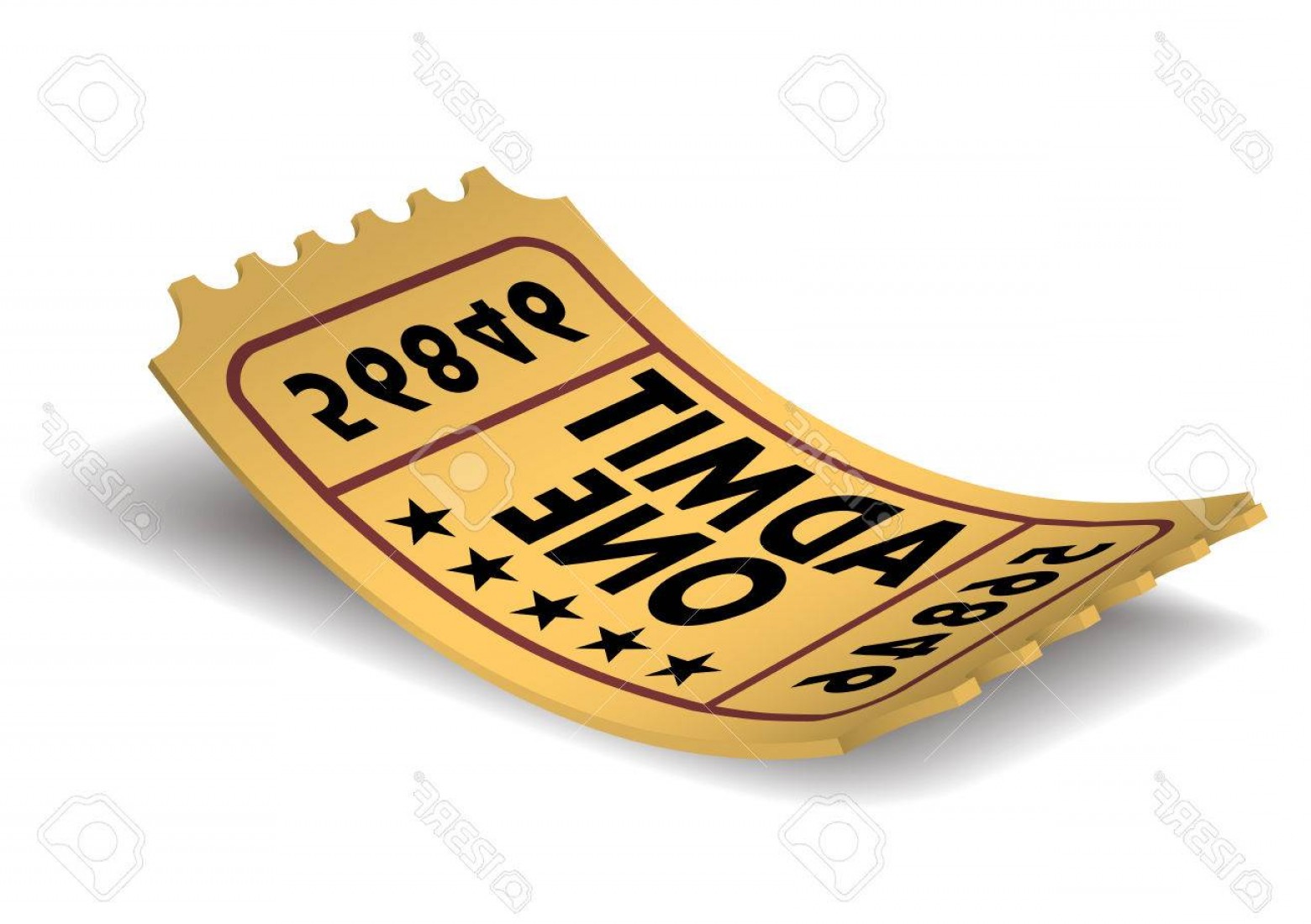 1560x1100 Photostock Vector Vintage Admit One Cinema Ticket Vector