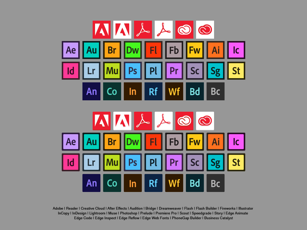 1024x768 Free Flat Adobe Icons Anabel Leva