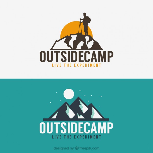 626x626 Adventure Logos With Mountains Vector Free Download