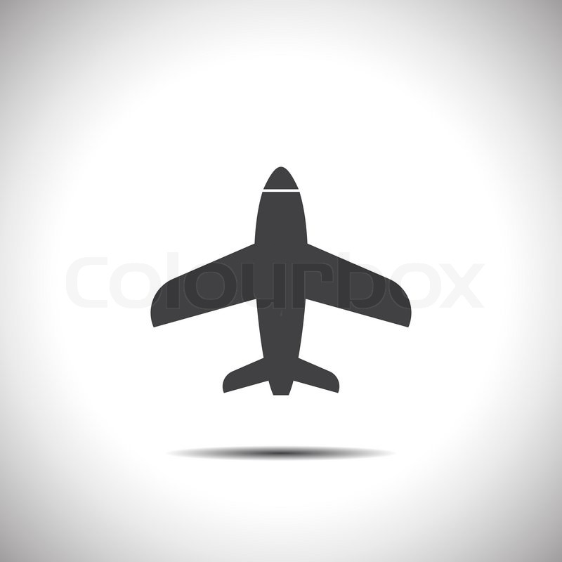 800x800 Aeroplane Vector Icon Logo Stock Vector Colourbox